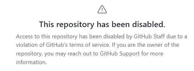 This repository has been disabled